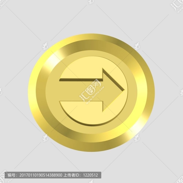 金箭頭圖標(biāo)