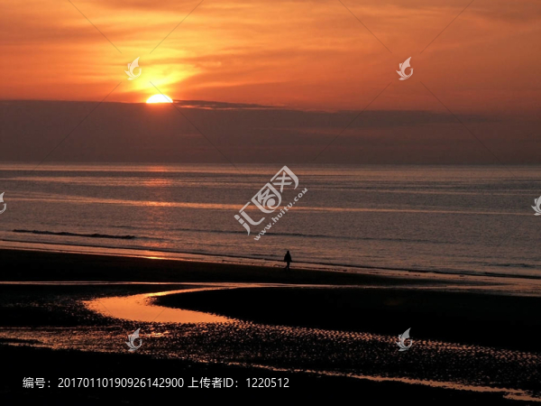 海上日落