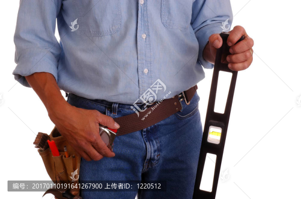 木匠保持水平