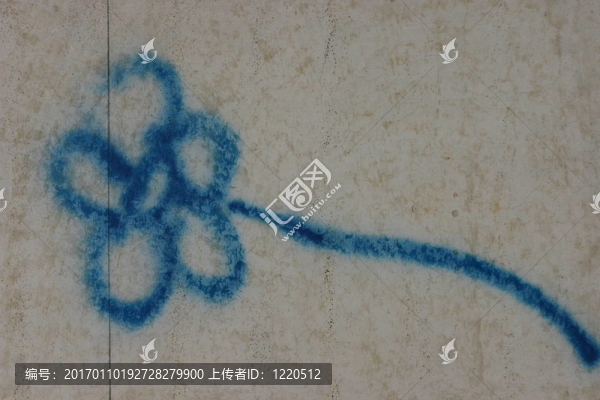 藍色的花