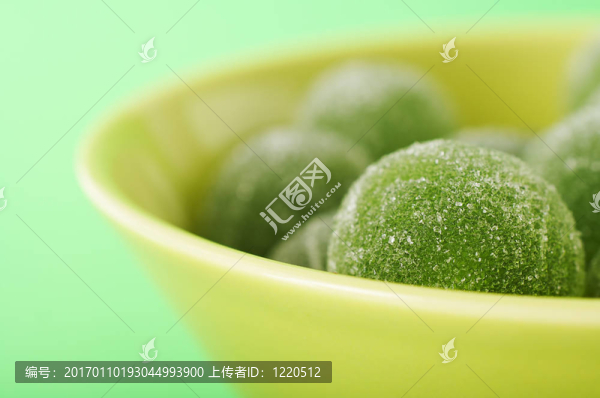 綠色的果醬球