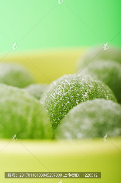 綠色的果醬球