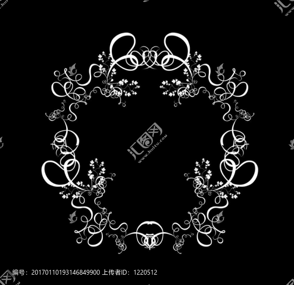 裝飾抽象數(shù)字設(shè)計(jì)-圓形框架背景