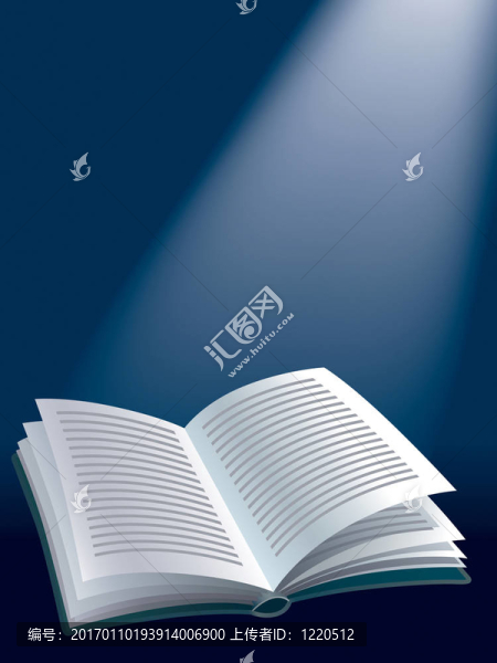 打開的書