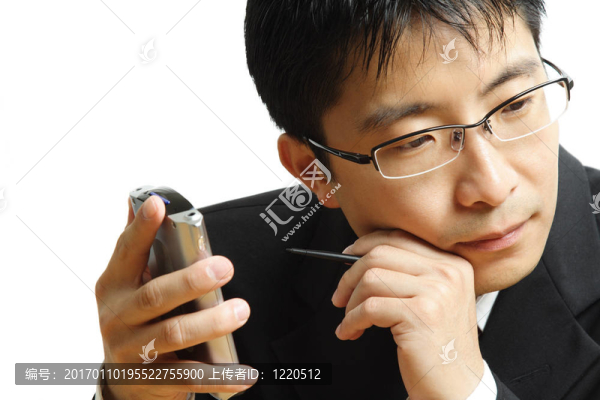工作的商人