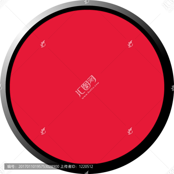 紅色的3D按鈕
