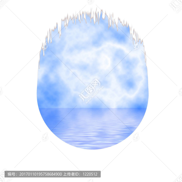 框架天空和大海