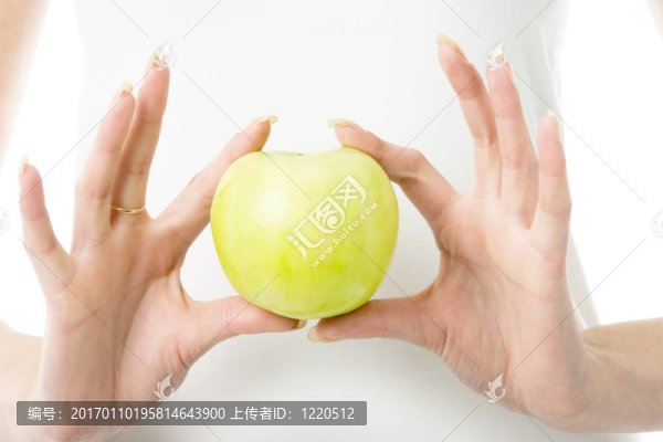 蘋果在手指