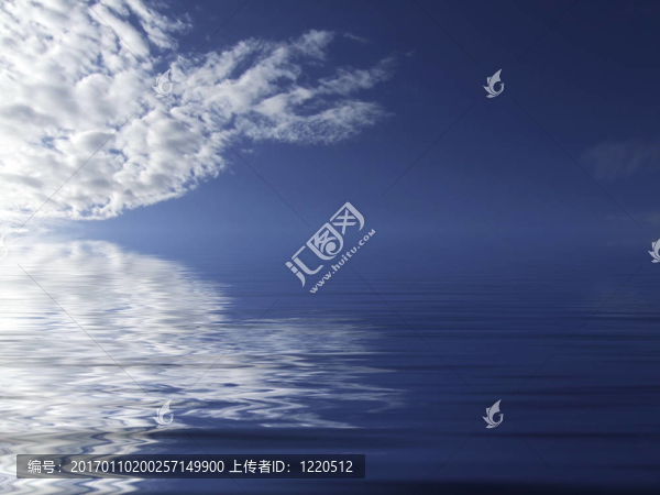 云在水