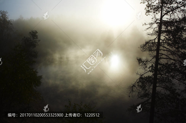 清晨的薄霧