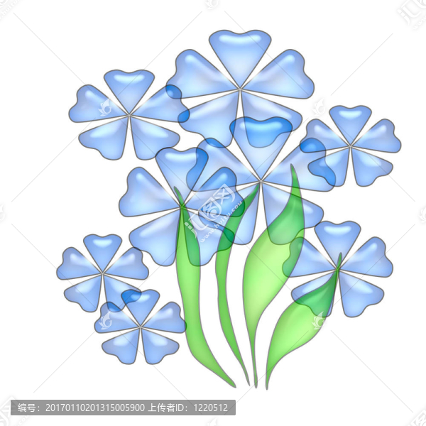 藍(lán)色的花