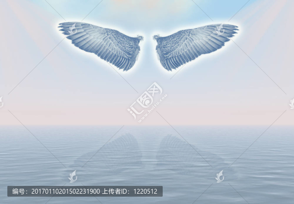 天空中的天使。