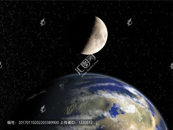 地球和Moon