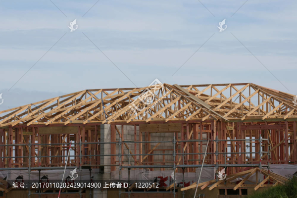 正在建造的新房子