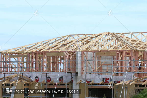 正在建造的新房子