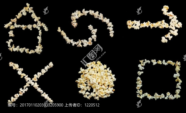互聯(lián)網(wǎng)圖標(biāo)按鈕爆米花