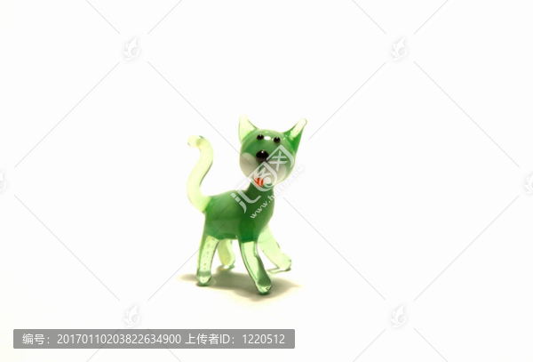 綠色玻璃貓