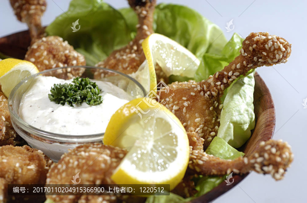 芝麻香辣雞翅