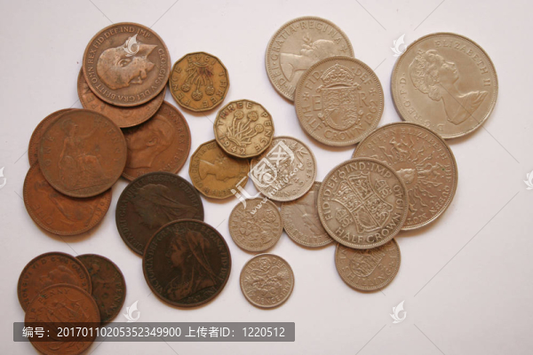 英國帝國硬幣。
