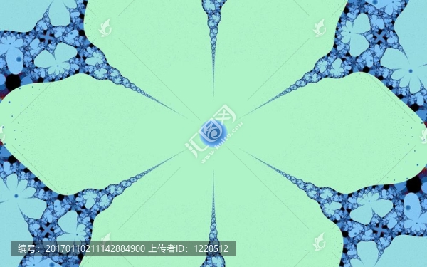 藍色復(fù)古花