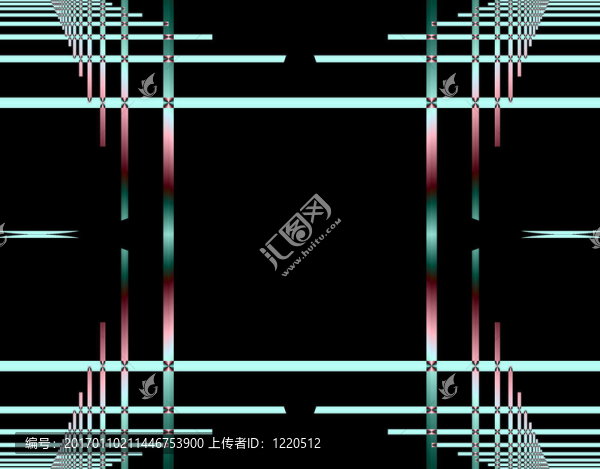 無限的綠色線條