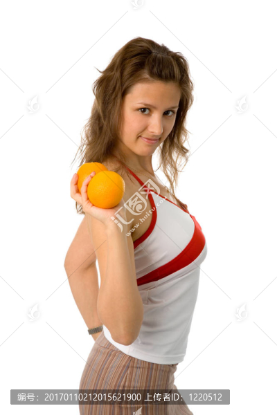女人與橘子