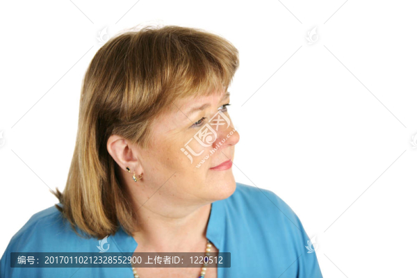 金發(fā)女人面對(duì)未來(lái)