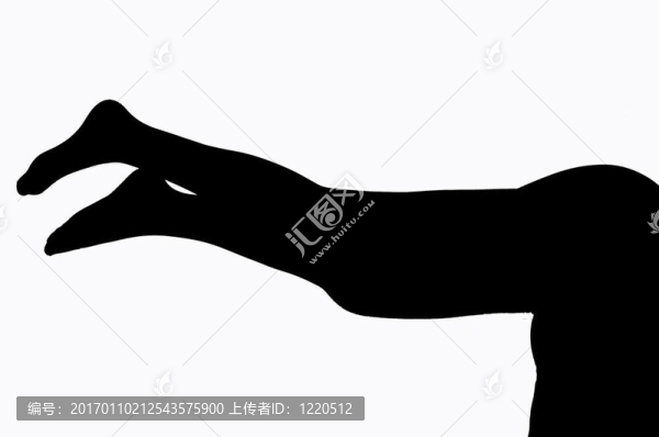 腿的剪影