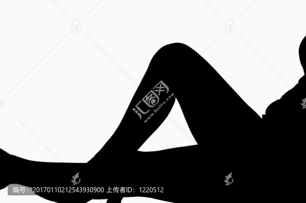 腿的剪影