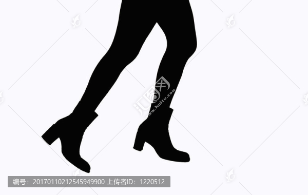 腿的剪影