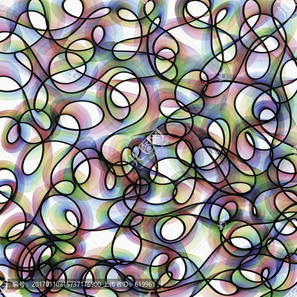 抽象旋轉(zhuǎn)線條背景,無分層