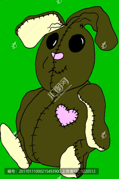 一只兔子的插圖