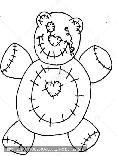 線條藝術(shù)的熊