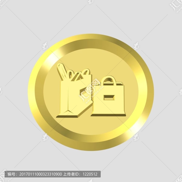 黃金購物圖標(biāo)