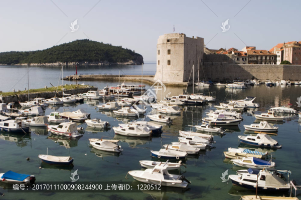 杜布羅夫尼克港與船