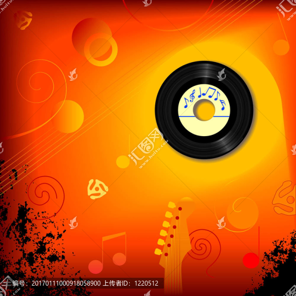 復古45轉(zhuǎn)音樂背景