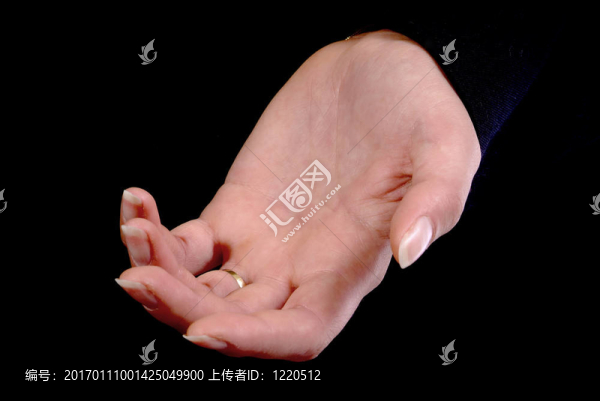 張開的手