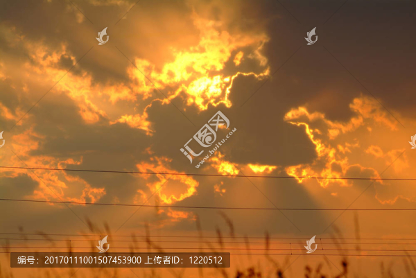 橙色的天空