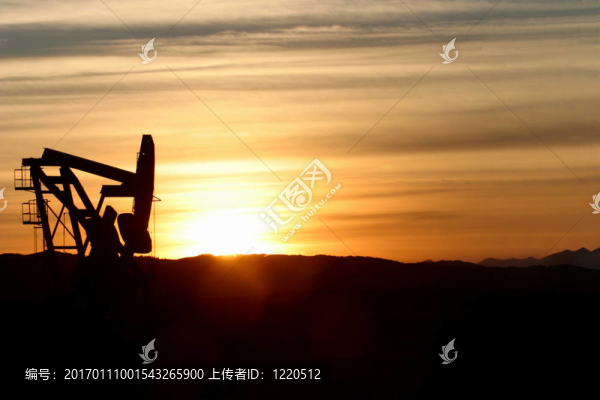在森塞特pumpjack