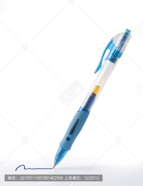 筆在白