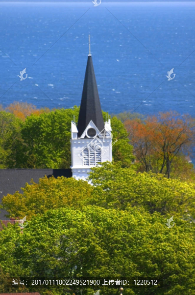 在Mackinac島上的教堂