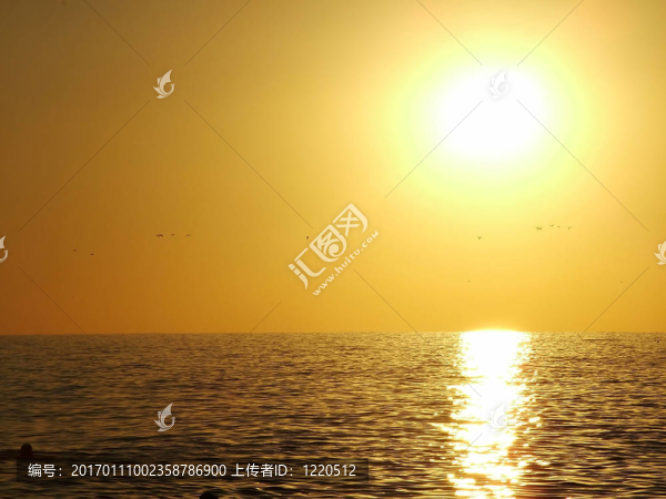 海上日落