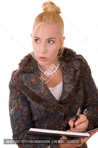 嚴(yán)重的女商人