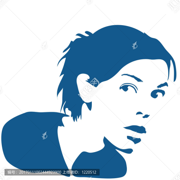 女人的剪影