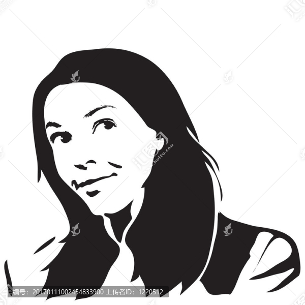 女人的剪影