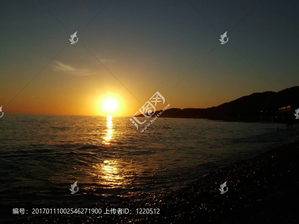 海上日落