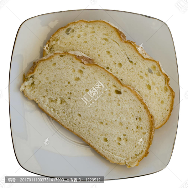 兩片白面包