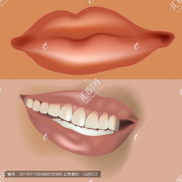 嘴唇：