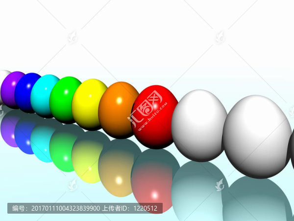 復活節(jié)彩蛋。彩虹