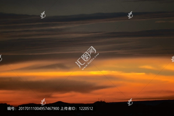 橙色的日出